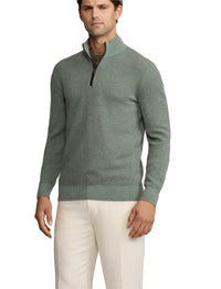 Pull demi-zippé œil-de-perdrix en cachemire - Lovett & Multicolore