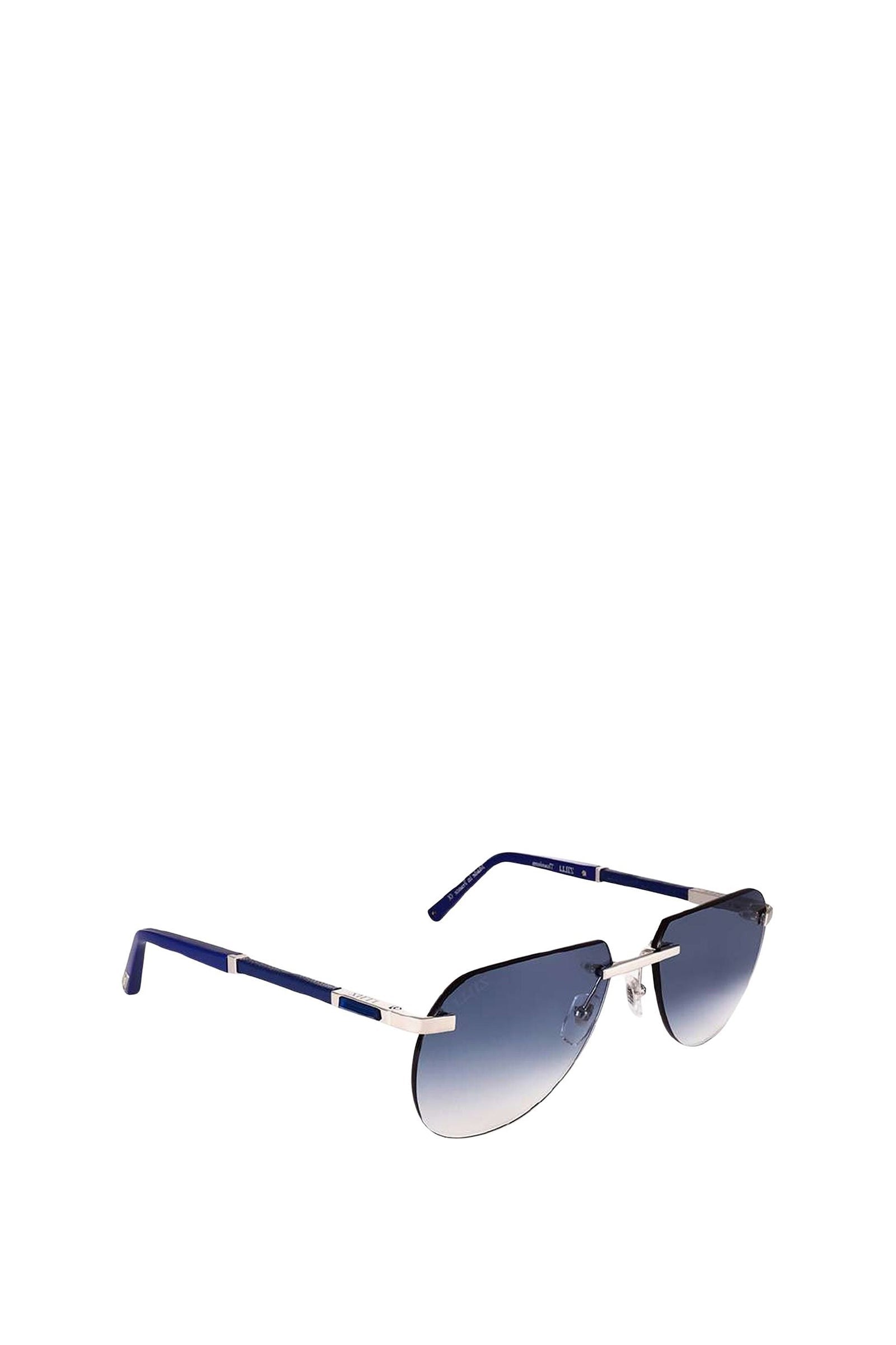 Lunettes de soleil dégradé métal - Bleu & Argenté
