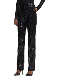 Pantalon Haldan à sequins - Black