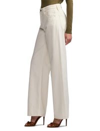 Mercer Relaxed Fit Wide Leg Jeans - Glacial White