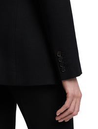 Blazer Hardison à double boutonnage en laine mélangée - Noir