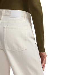 Mercer Relaxed Fit Wide Leg Jeans - Glacial White