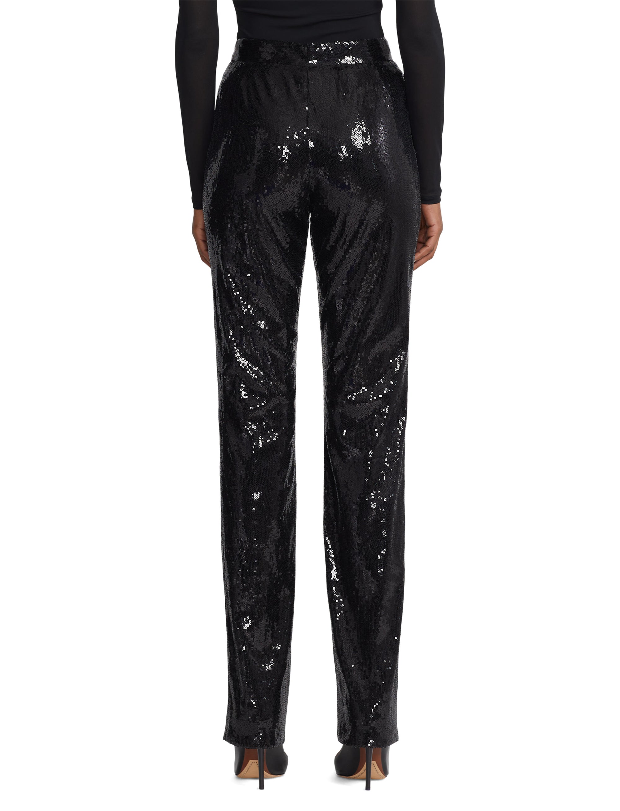 Pantalon Haldan à sequins - Black
