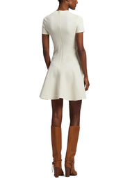 Robe à manches courtes en jersey stretch - Lux Cream