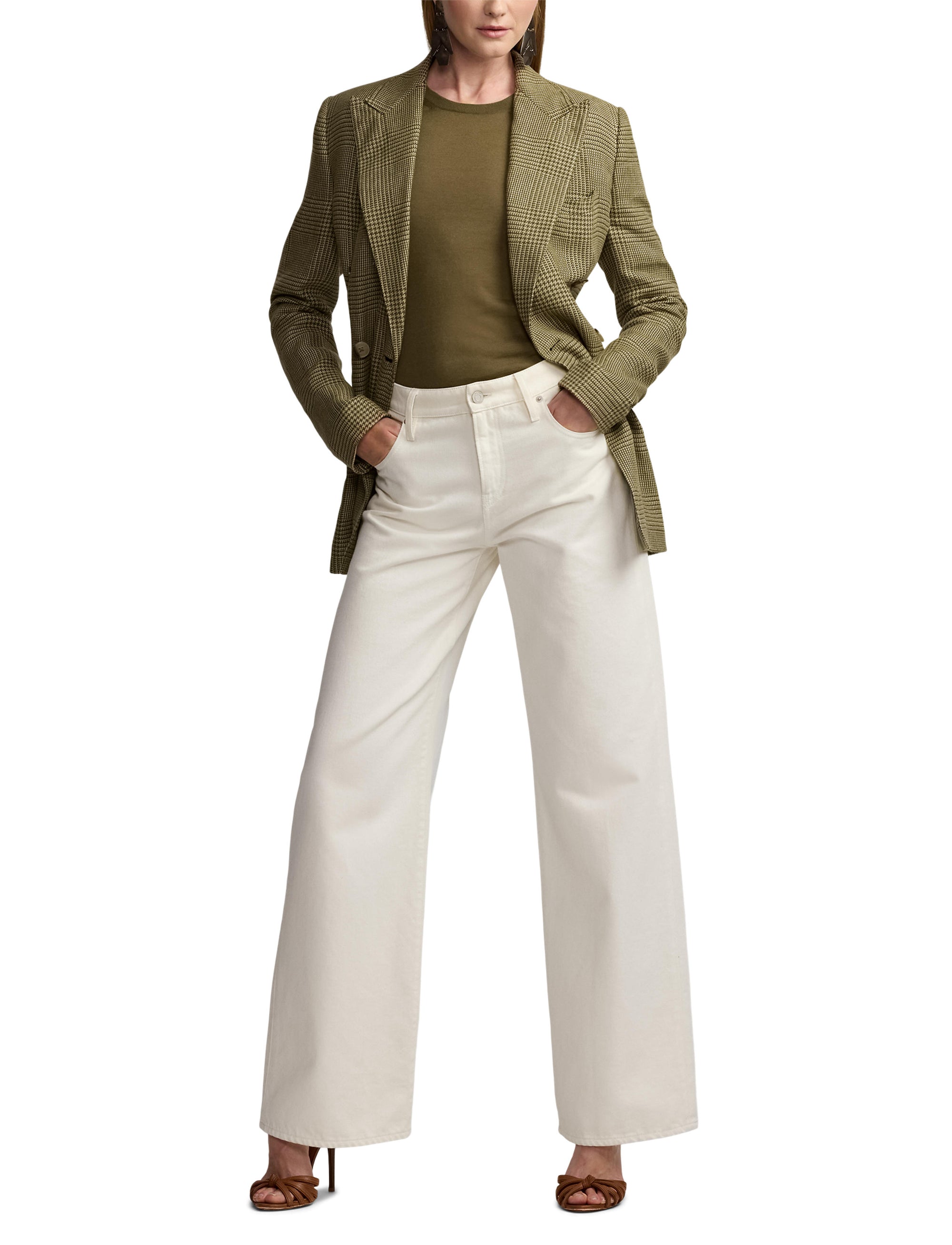 Mercer Relaxed Fit Wide Leg Jeans - Glacial White