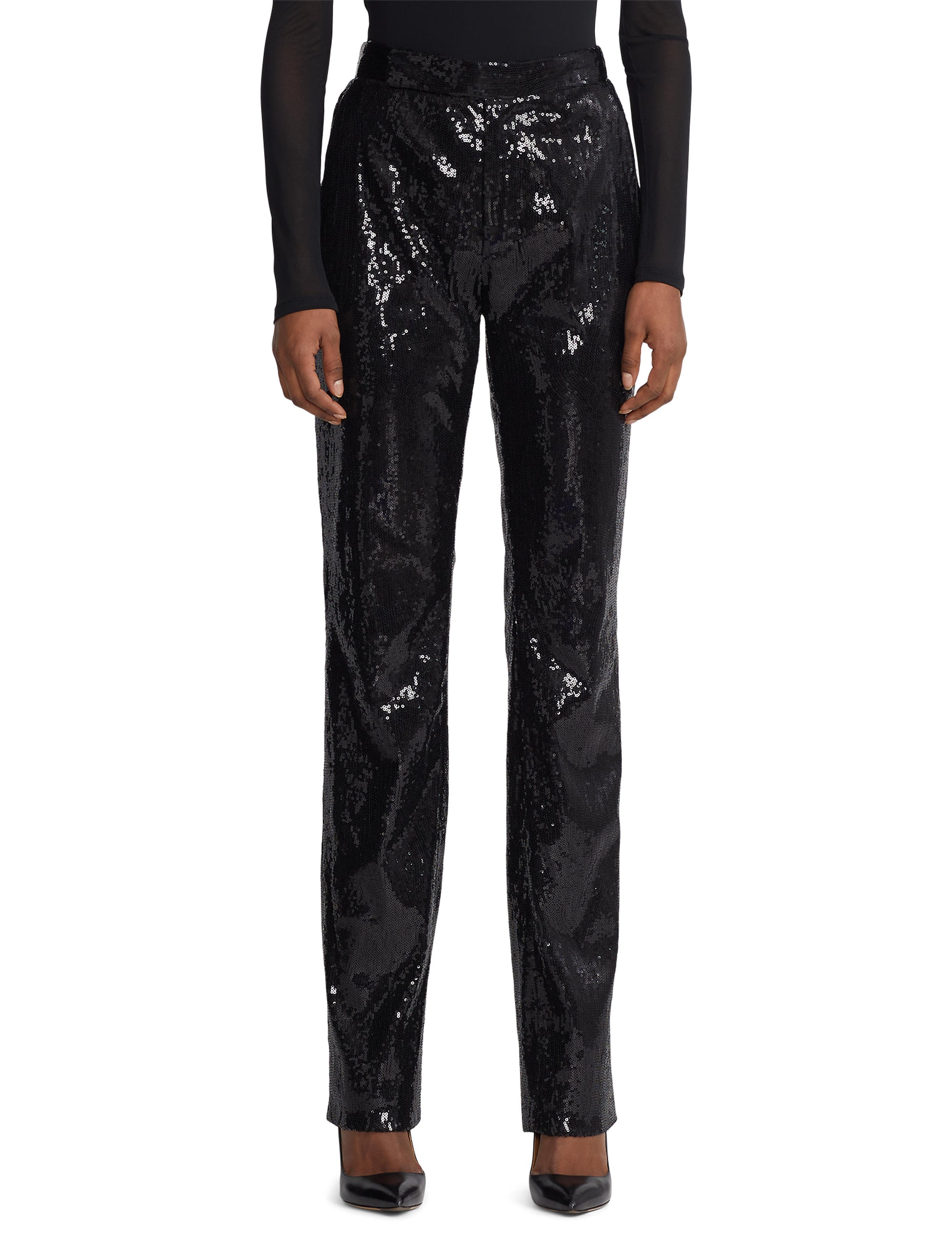 Pantalon Haldan à sequins - Black