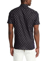 Chemise à motif en sergé - Black & Tan