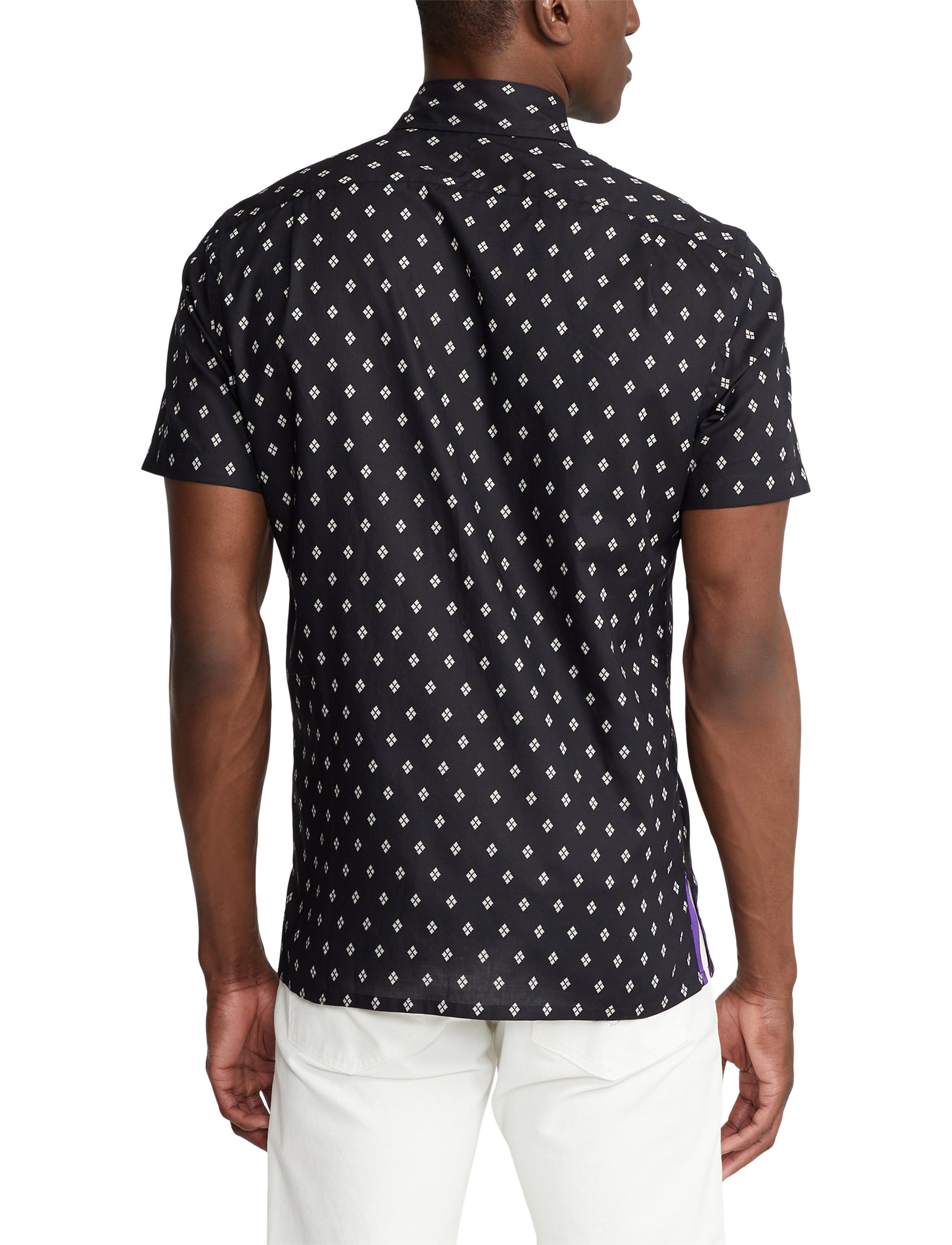Chemise à motif en sergé - Black & Tan