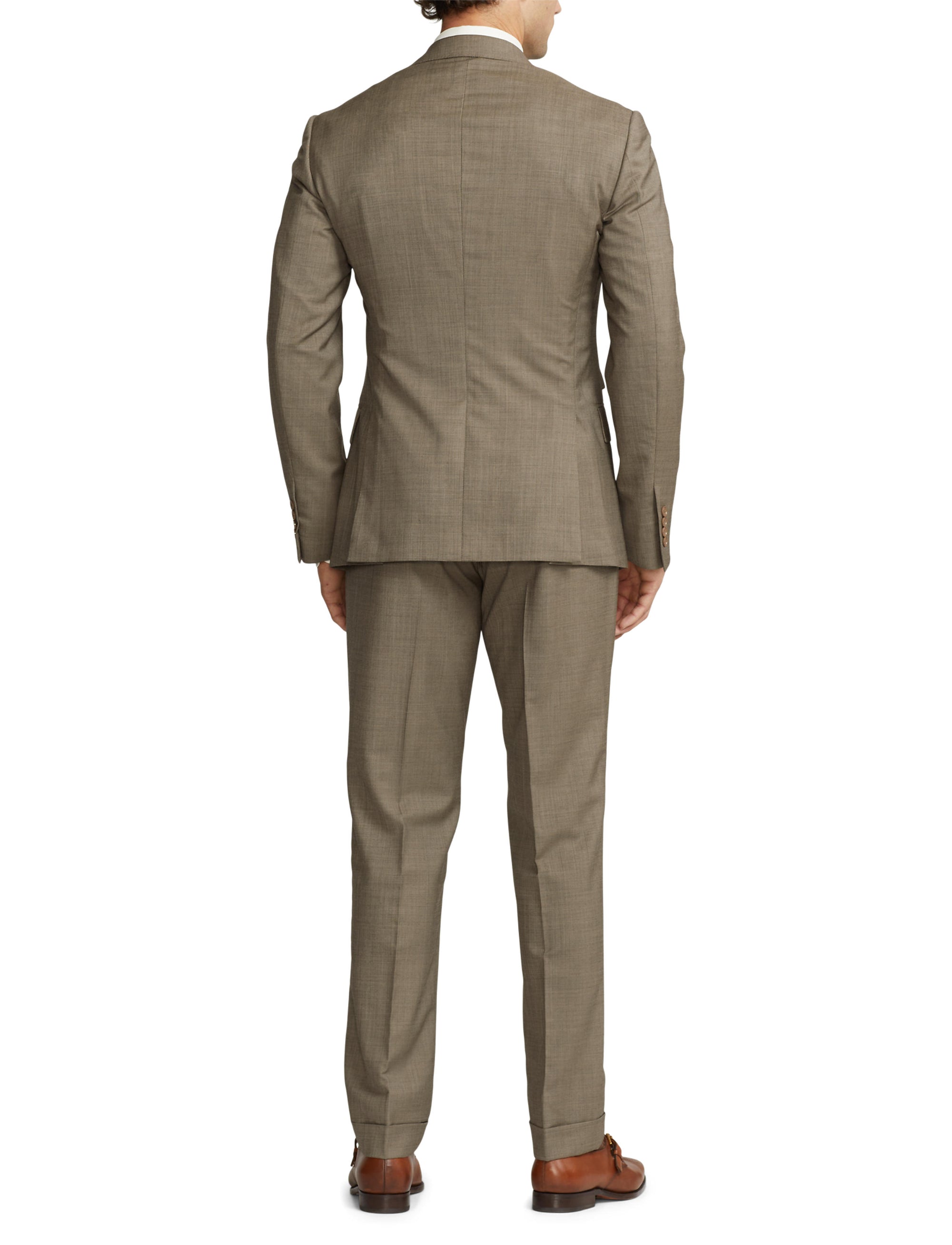 Costume peau de requin Kent en laine - Mocha