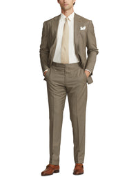 Costume peau de requin Kent en laine - Mocha