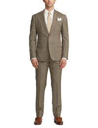 Costume peau de requin Kent en laine - Mocha