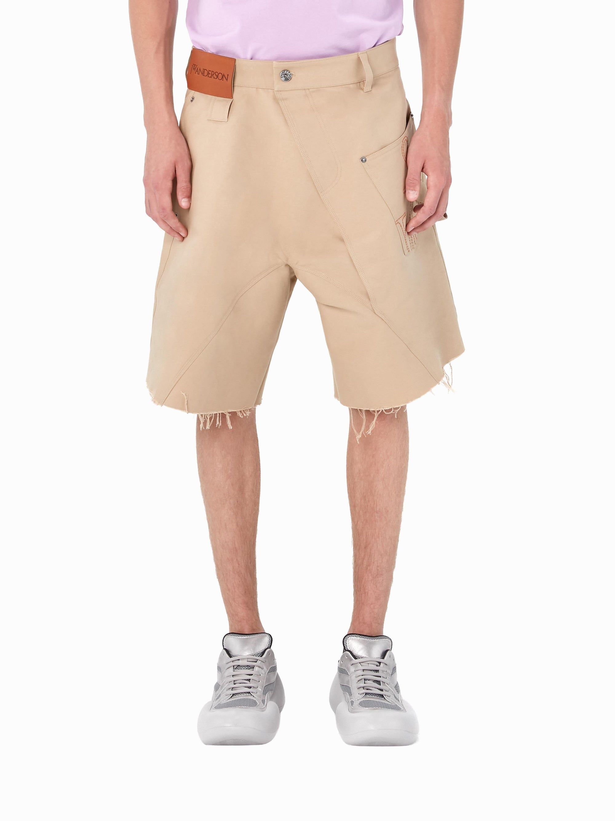 Short chino torsadé - Beige