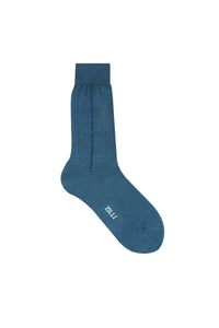 Chaussettes hautes à logo - Blue Jeans