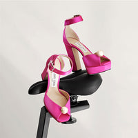 Socorie 120 sandals - Fuchsia & White
