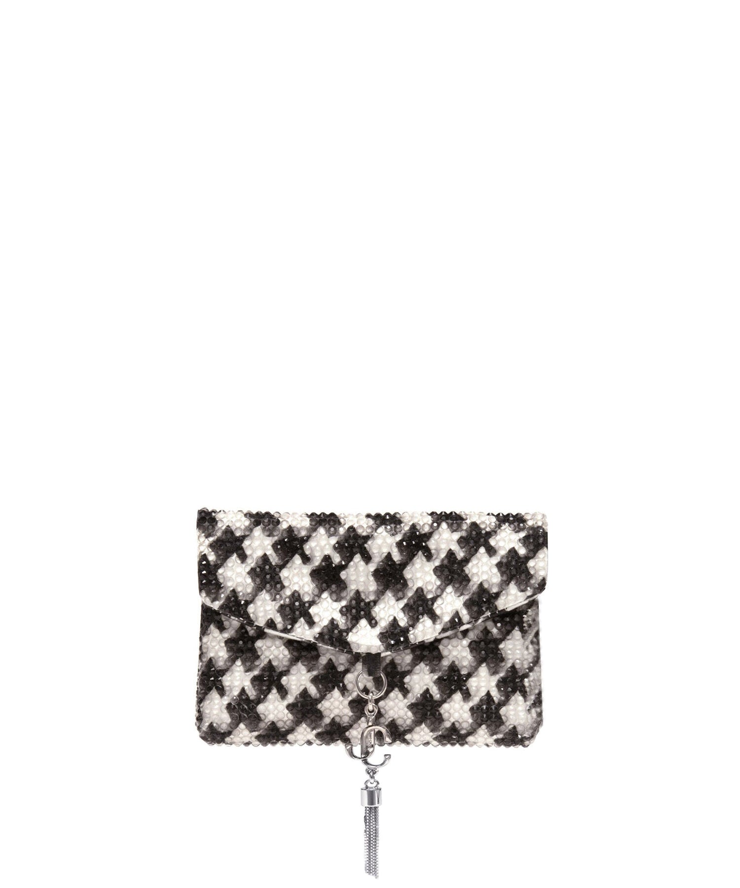 Porte-cartes Soft en satin à imprimé et embellissements - Latte & Black