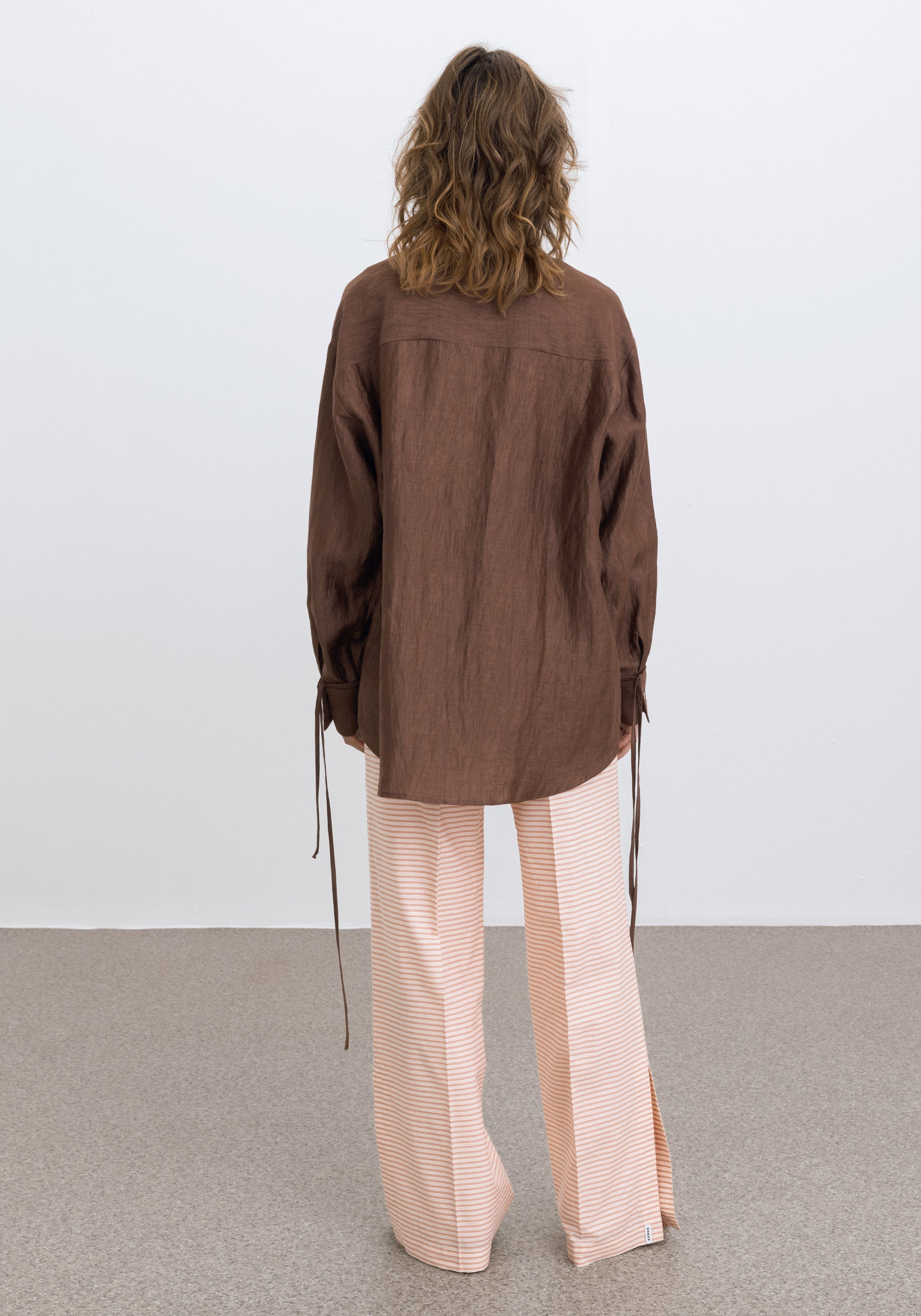 Chemise Soir à manches nouées en lin - Sienna