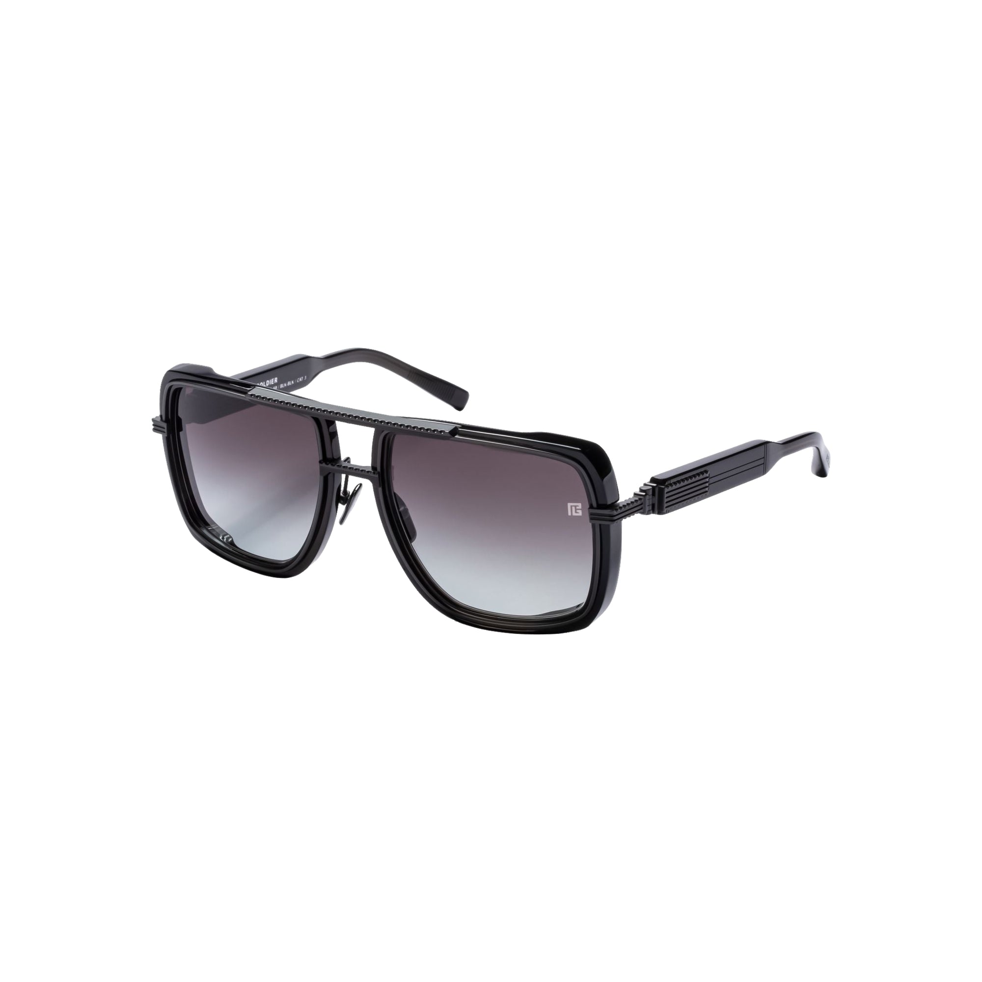 Lunettes de soleil mixtes Soldier - Crystal & Black