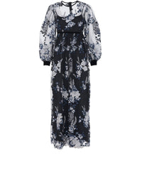 Robe Soleil à détails brodés - Silver Grey