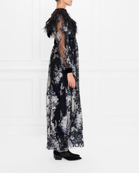 Robe Soleil à détails brodés - Silver Grey
