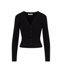 Cardigan court Solfege - Noir