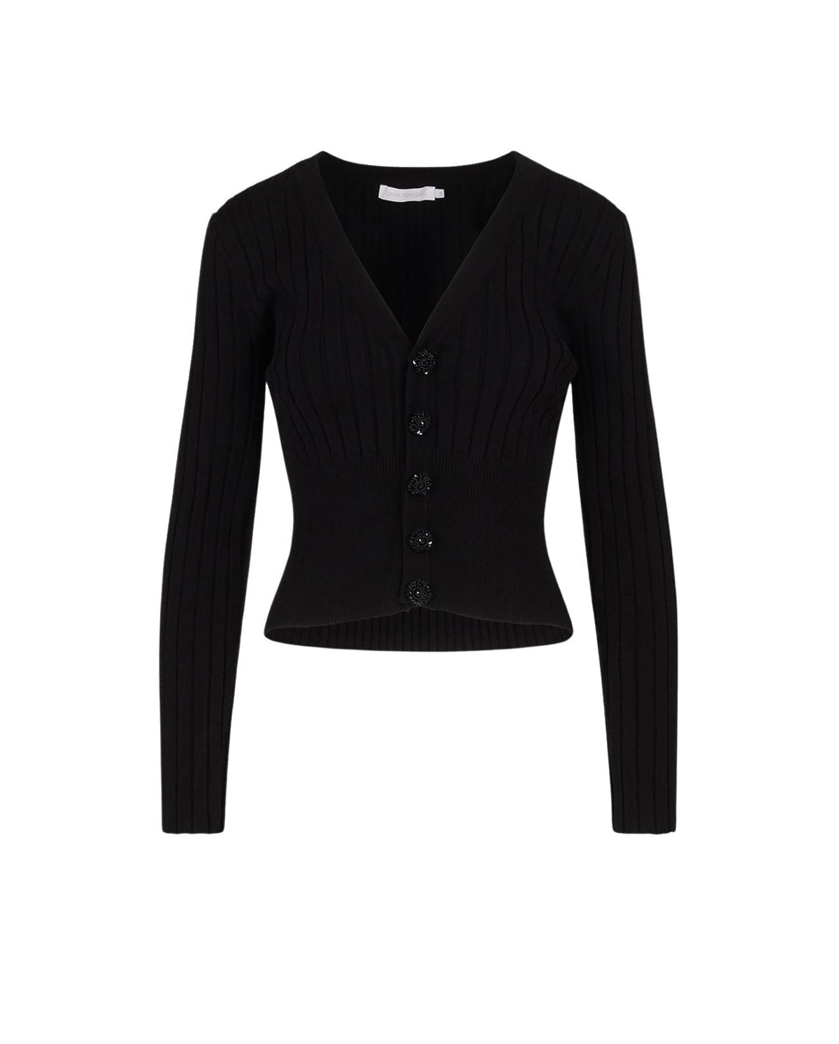 Cardigan court Solfege - Noir