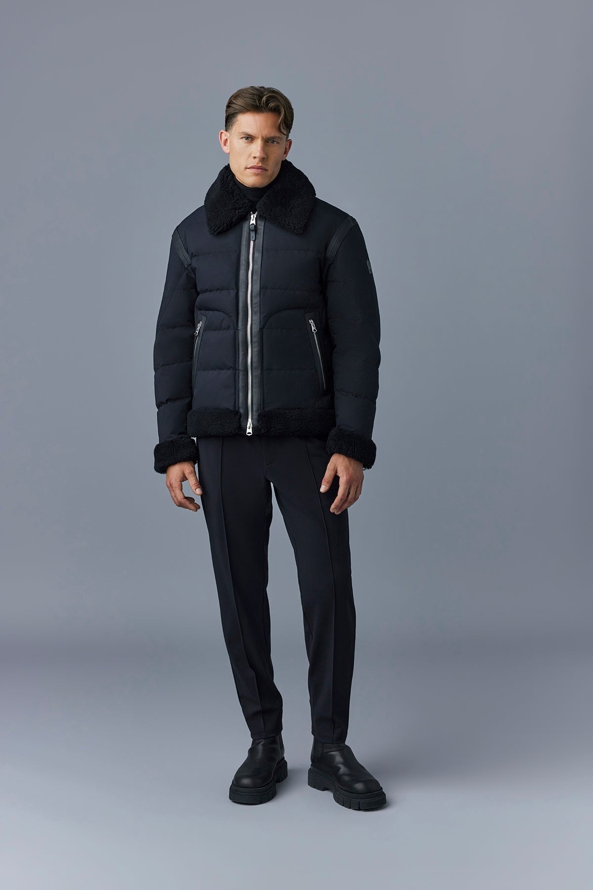 Veste Solomon en duvet - Black