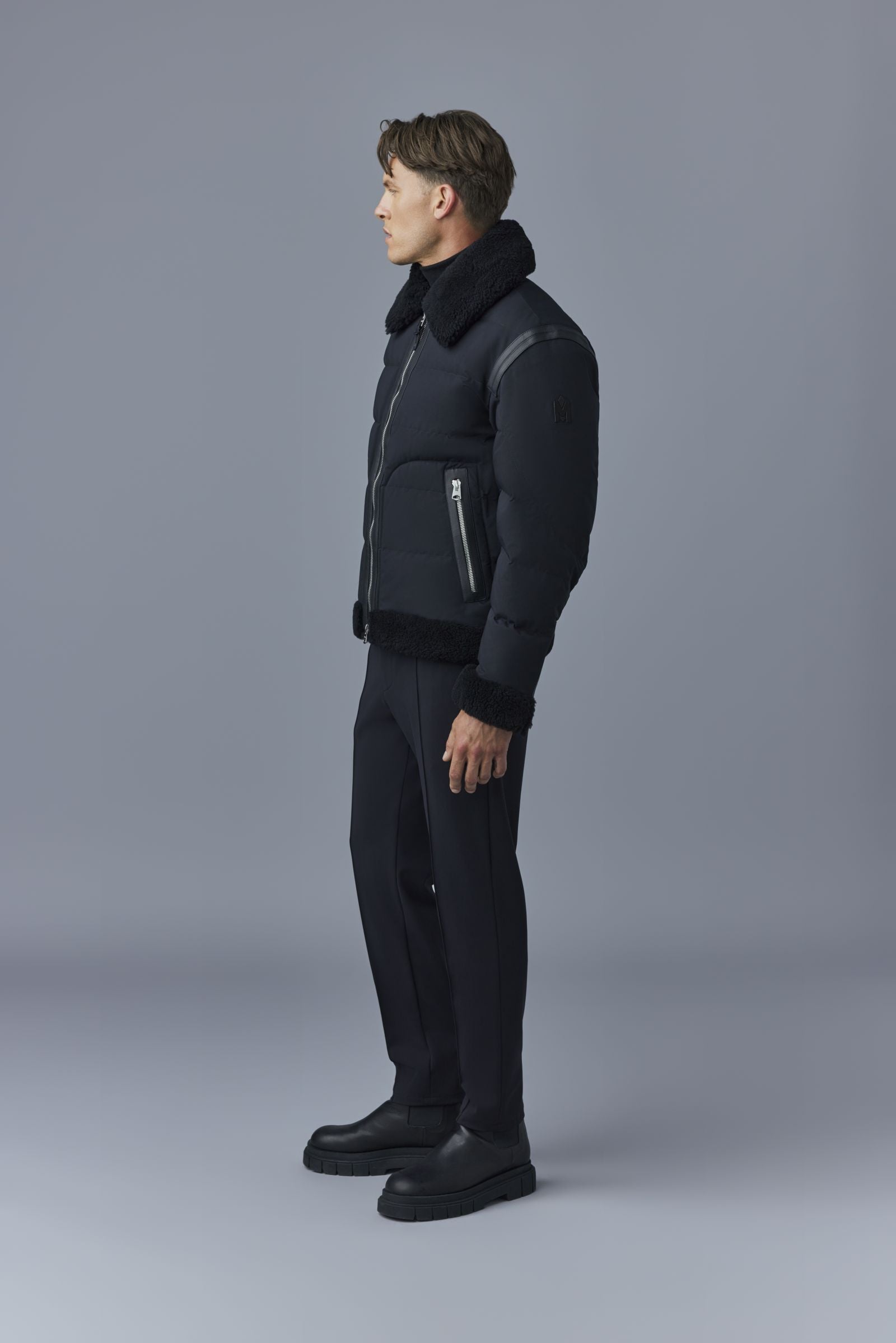 Veste Solomon en duvet - Black