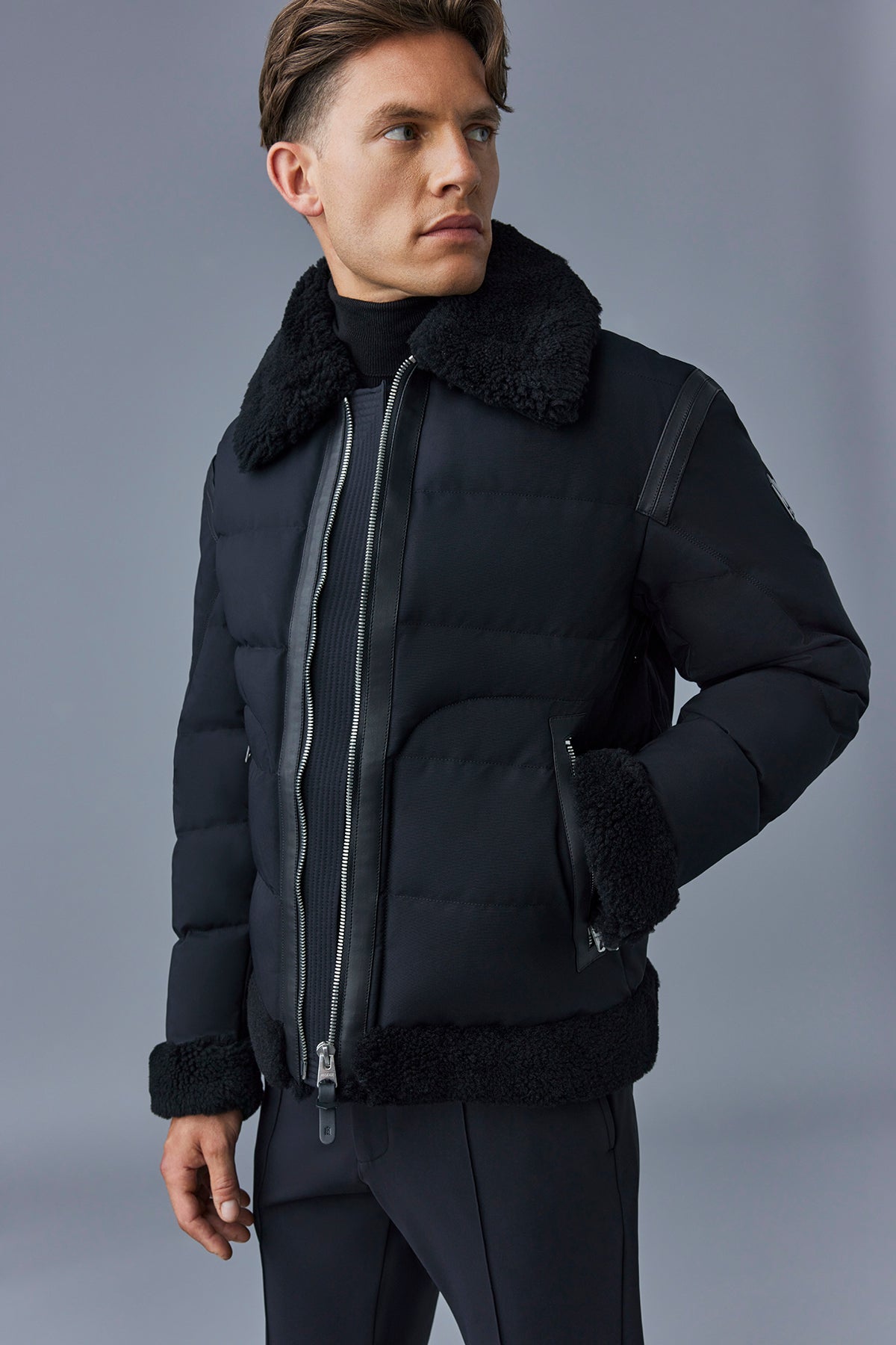 Veste Solomon en duvet - Black