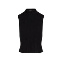 Maille Solo sans manche - Noir