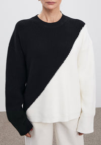 Two-tone Sonic jumper - Black