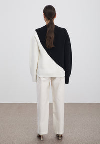 Two-tone Sonic jumper - Black