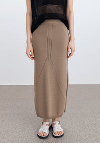 Jupe midi Soothe - Truffle