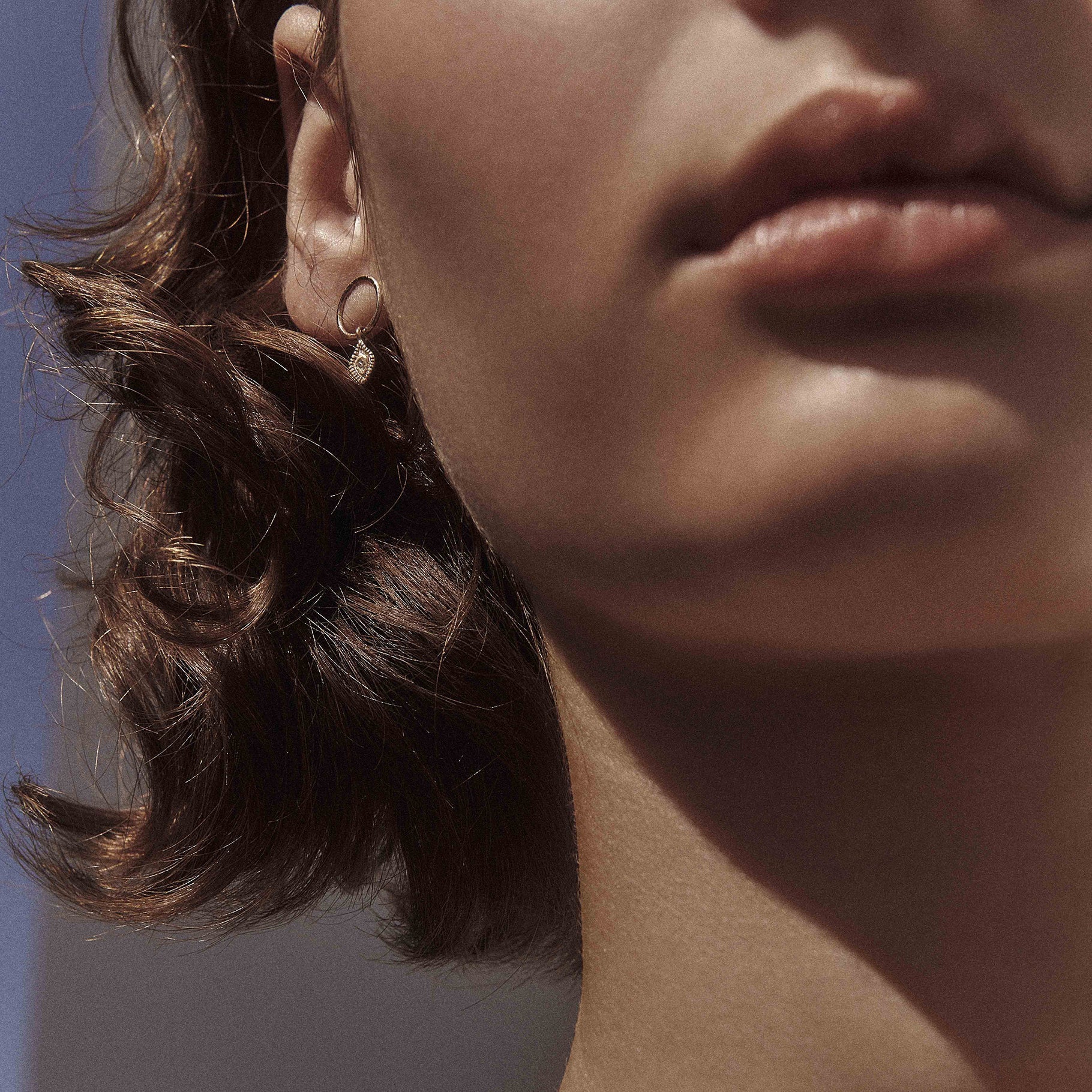 Mono boucle d'oreille Souad N°1 en or avec diamant - Or jaune & Diamant