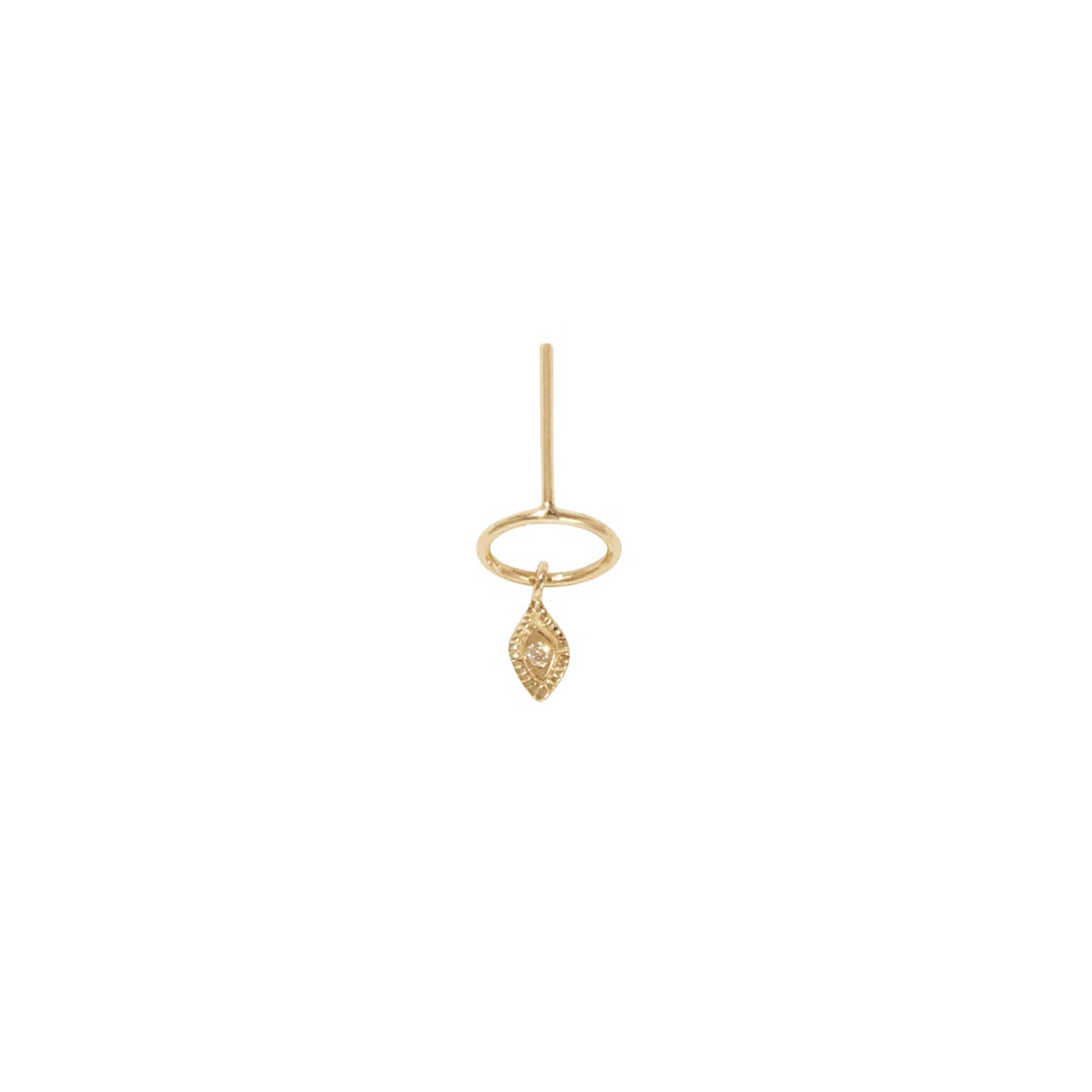 Mono boucle d'oreille Souad N°1 en or avec diamant - Or jaune & Diamant
