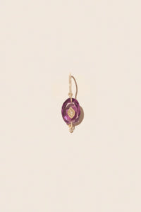 ZDELETE REF A 0 Boucle d'oreille SOUAD Boucle d'oreille PURPLE AMETHYST