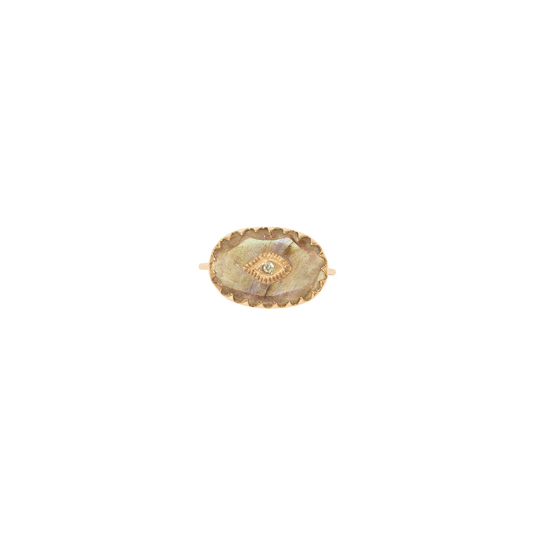 ZDELETE REF A 0 Ring SOUAD Ring LABRADORITE