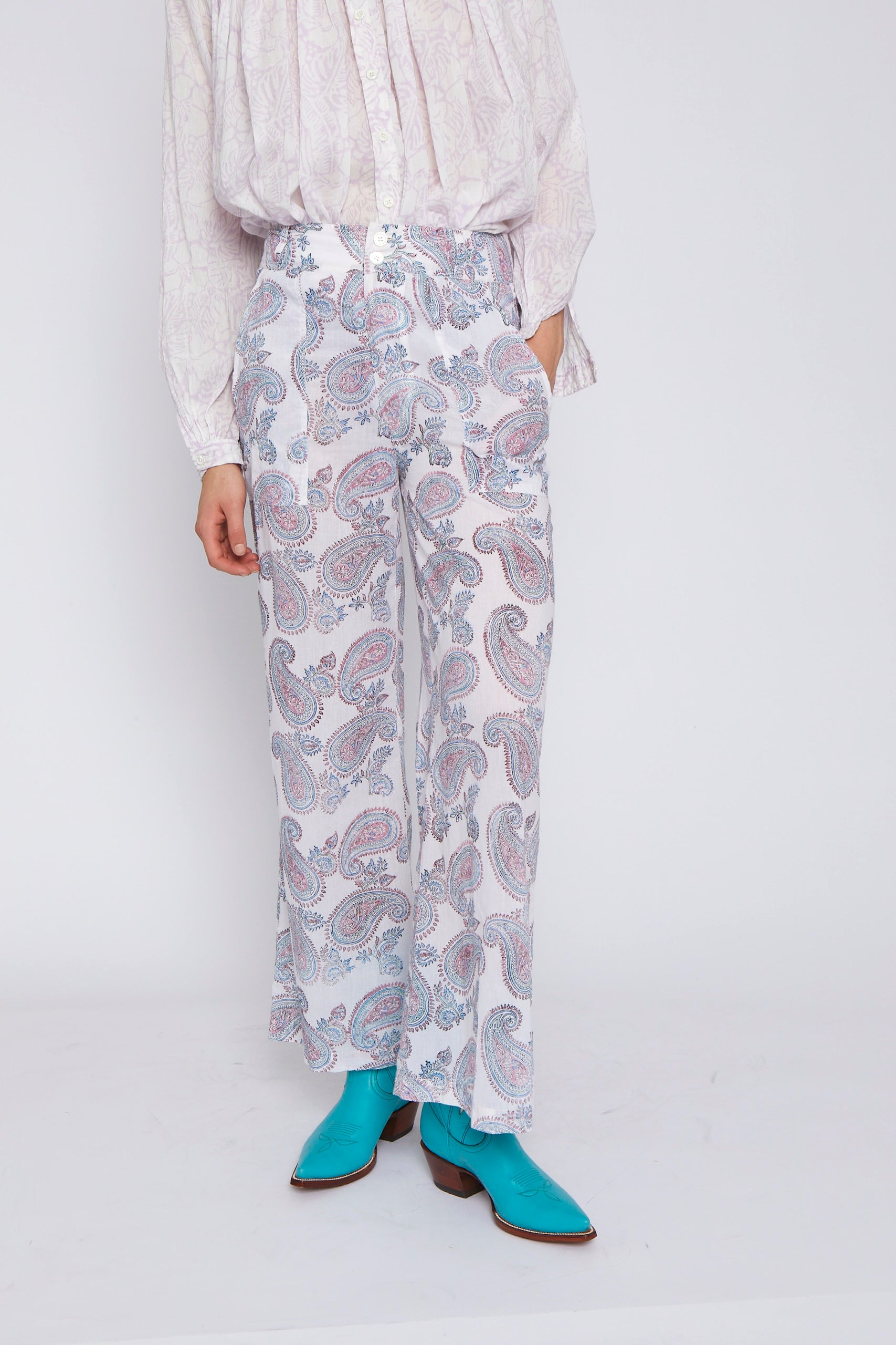 ZNOSTOCK_WHITE PANTS SOUKY - White