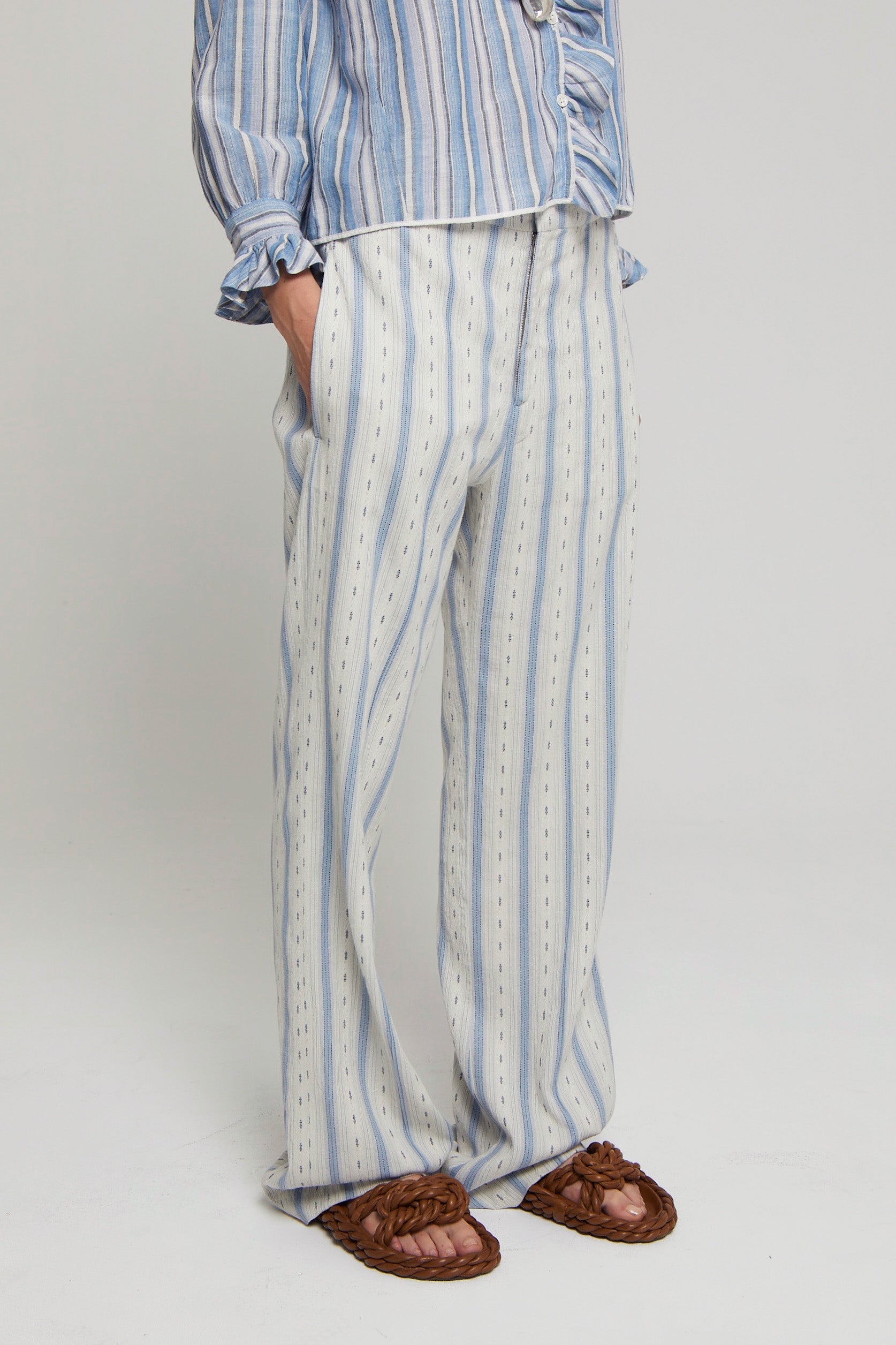 Pantalon Souky décontracté coupe droite - Blue