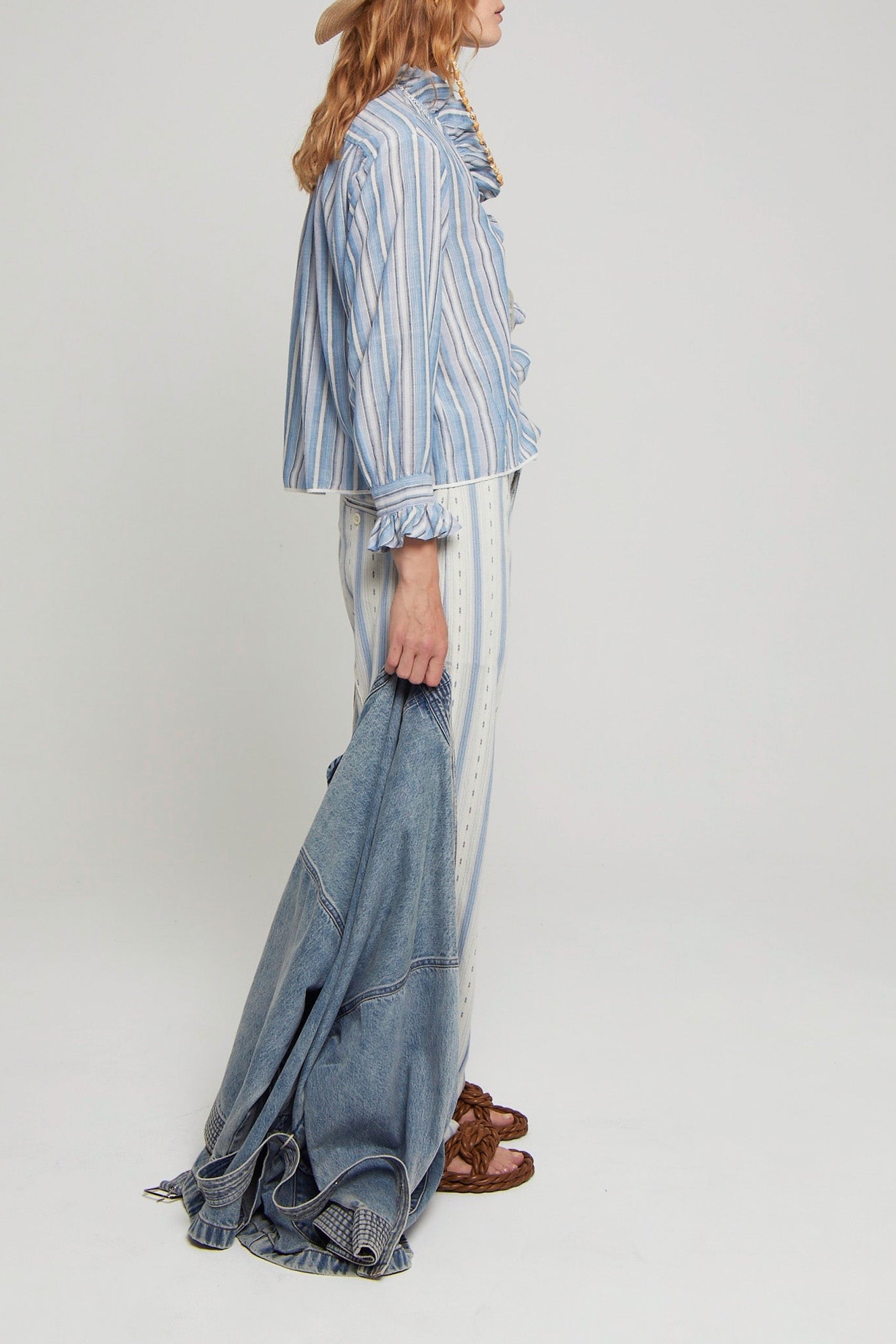Pantalon Souky décontracté coupe droite - Blue