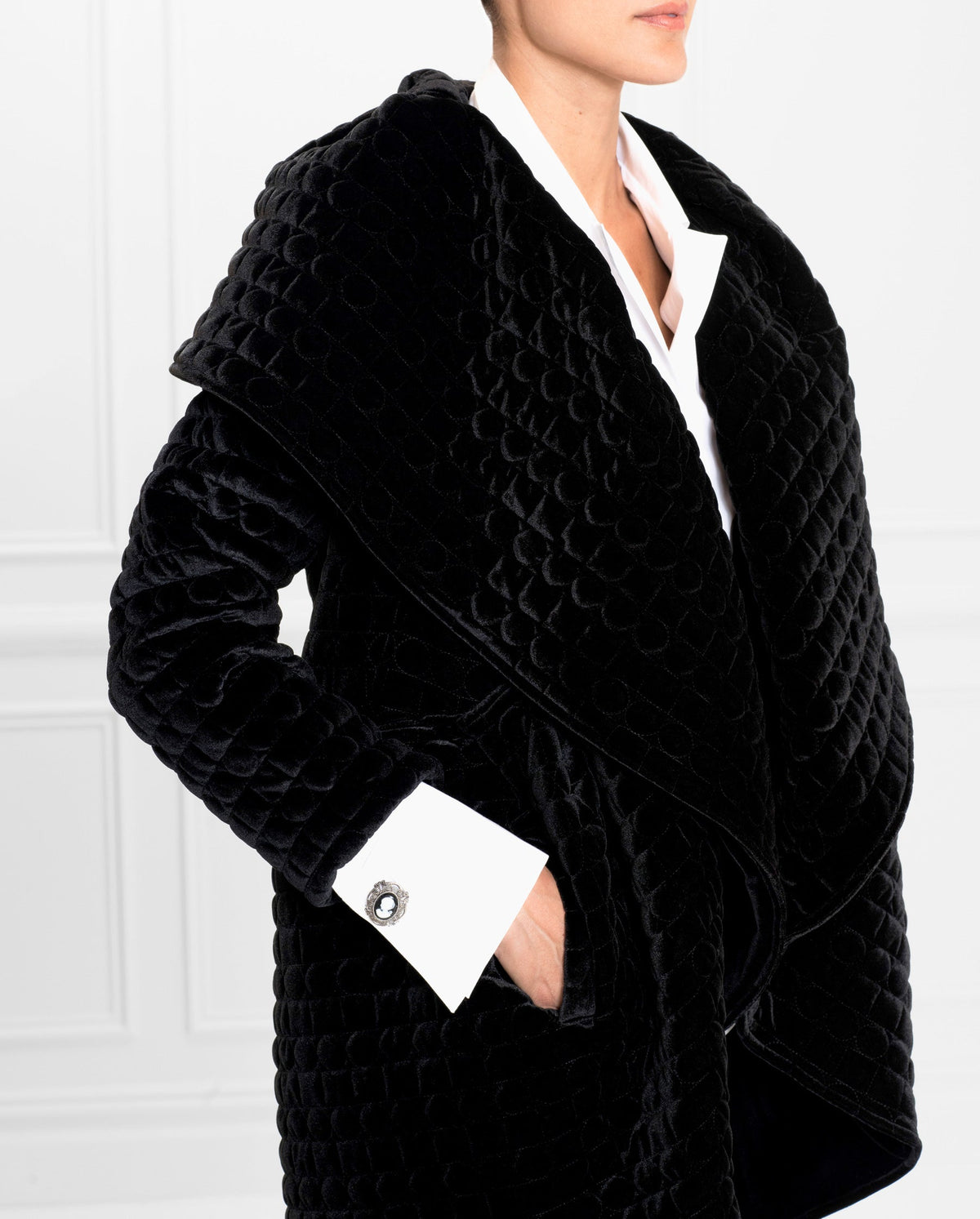 Manteau matelassé Soyeux  - Black