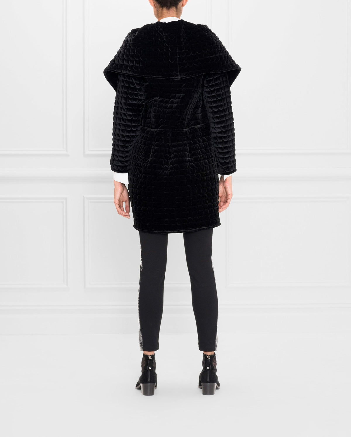 Manteau matelassé Soyeux  - Black