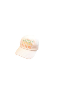 Casquette Patou en coton - Vert Rayé
