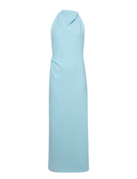 Robe Selena Twist Back en crêpe mate - Pale Blue