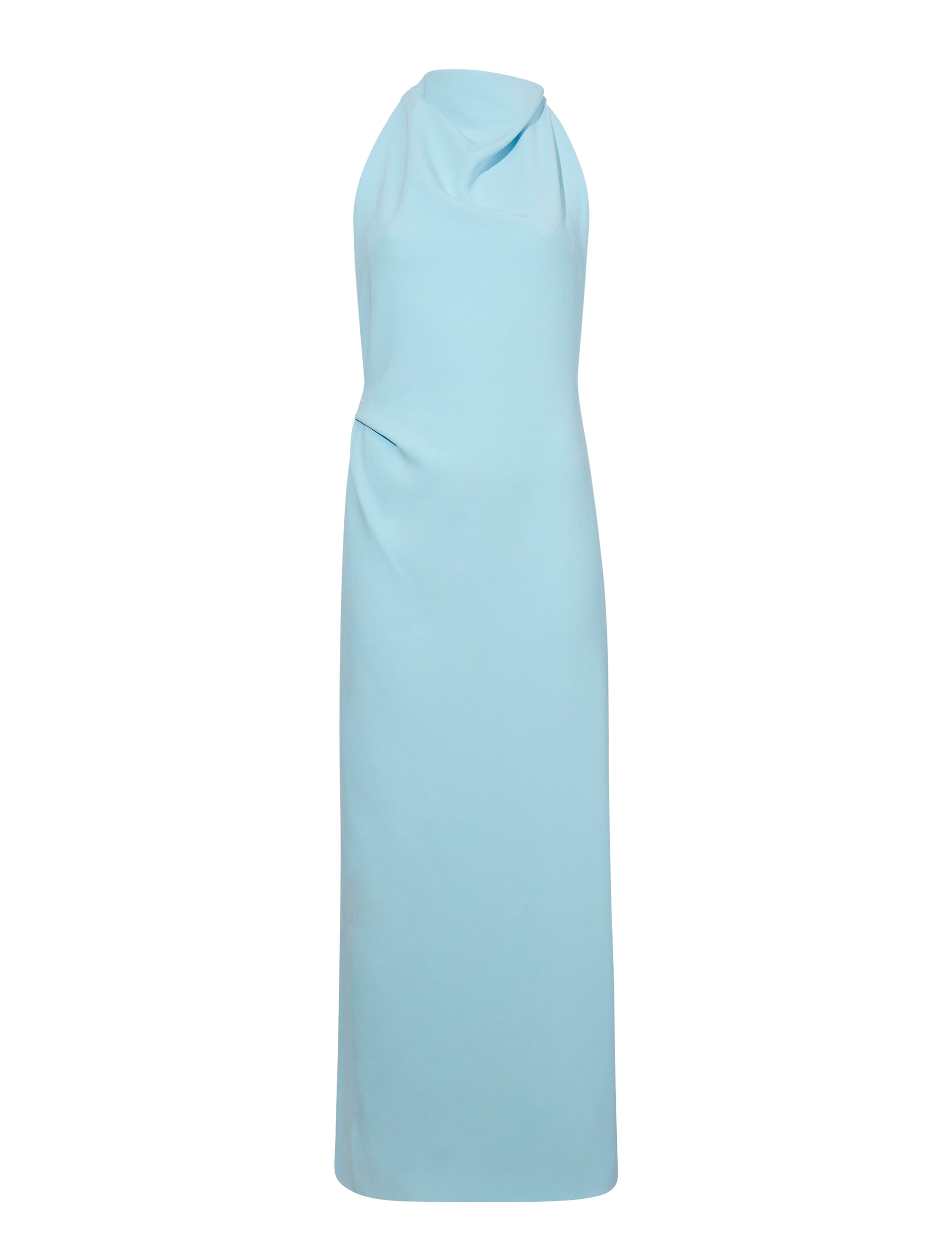 Robe Selena Twist Back en crêpe mate - Pale Blue