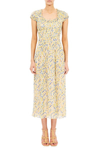 Calliope Silk Midi Dress