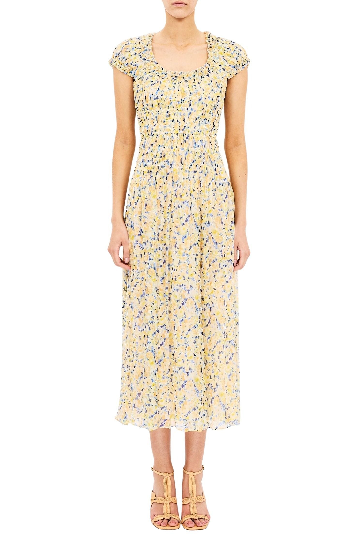 Calliope Silk Midi Dress
