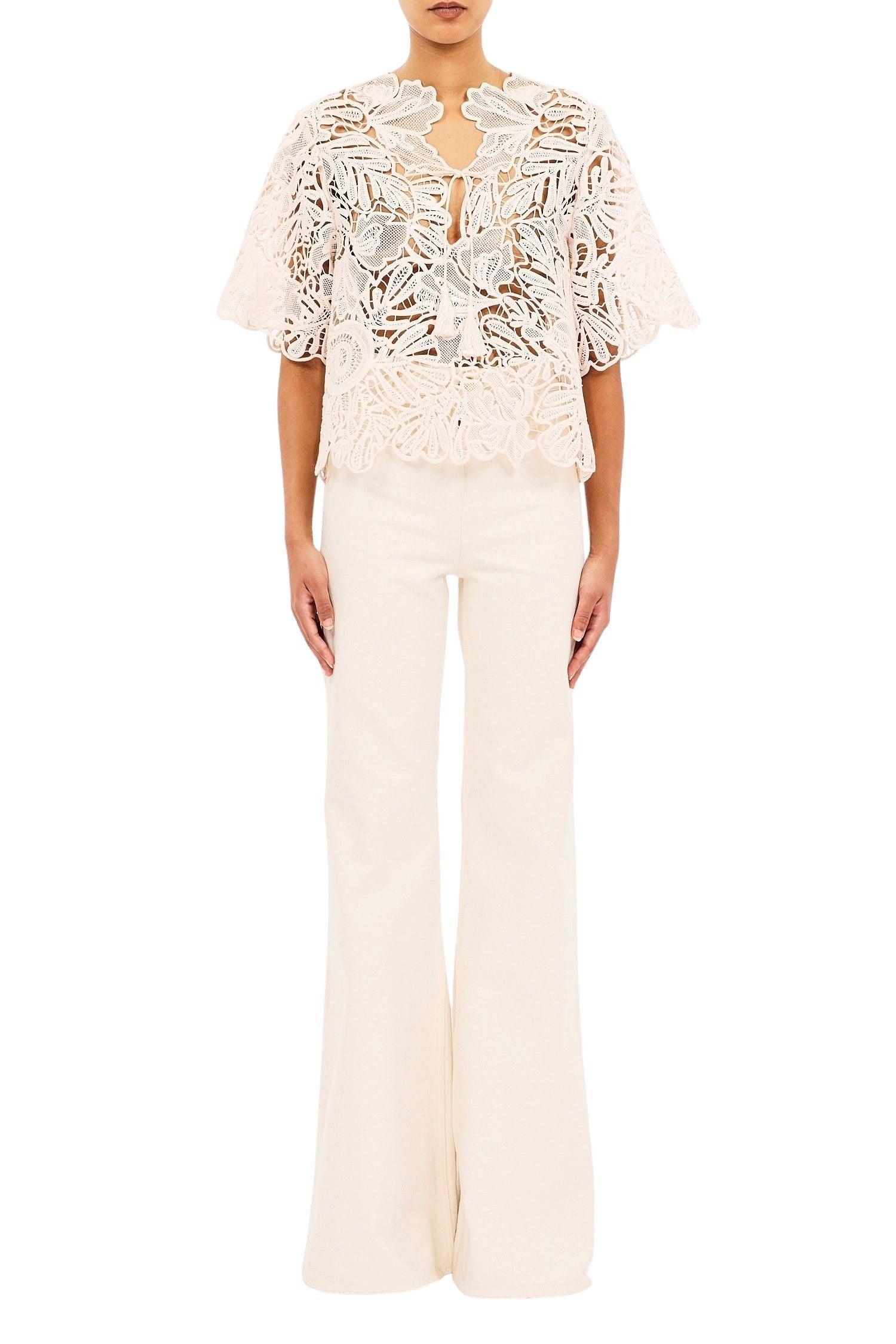 Dua Corded Lace SS Top