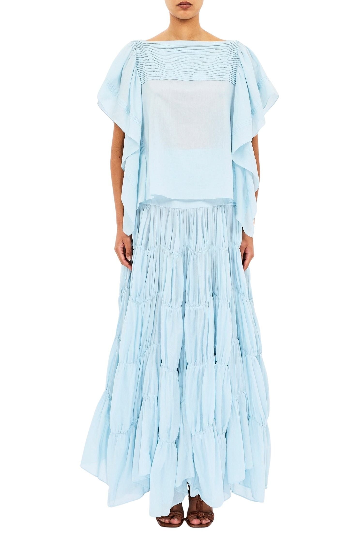 Lu SS Top with Ruffles