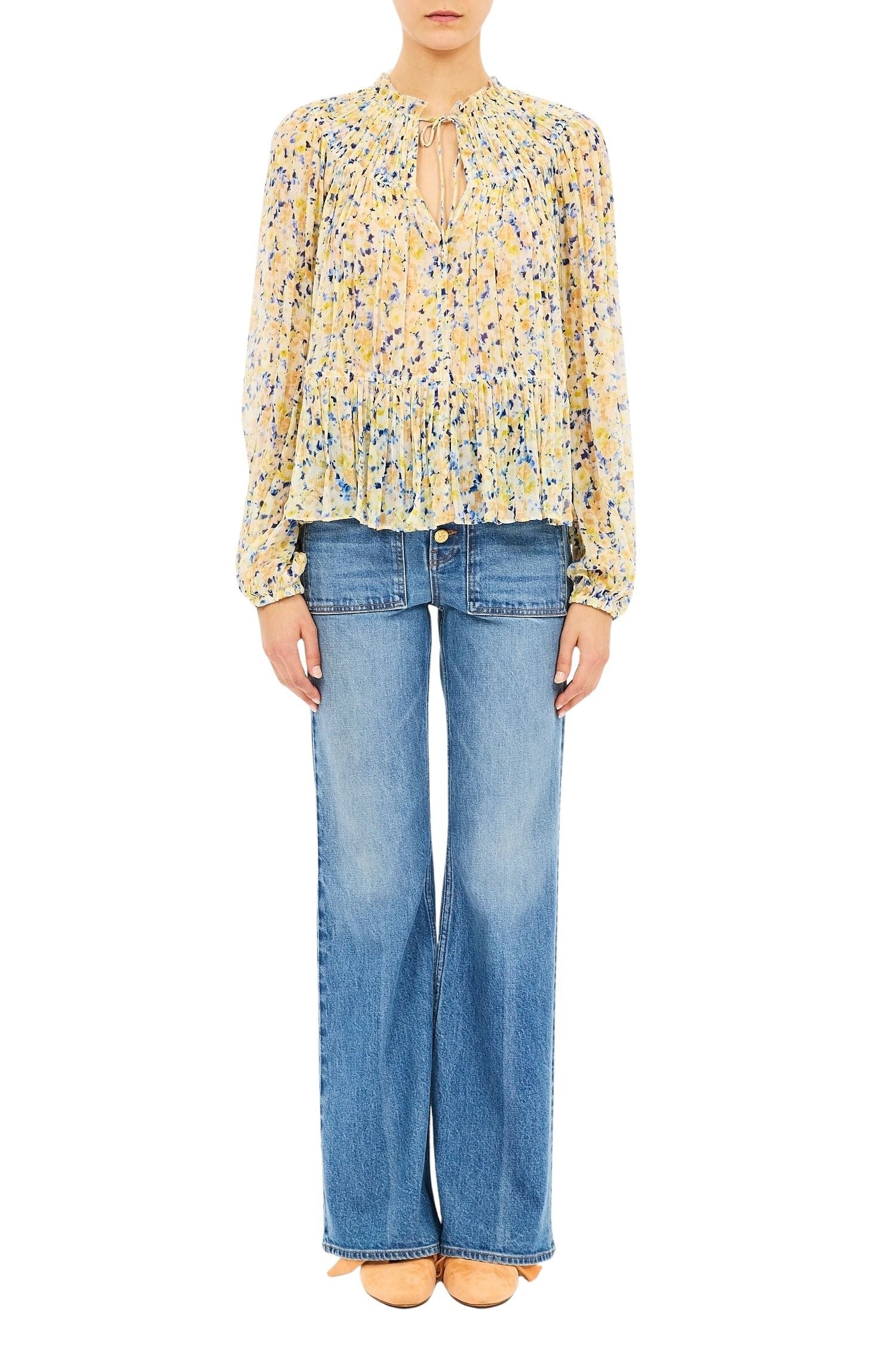 Leandra LS Silk Blouse