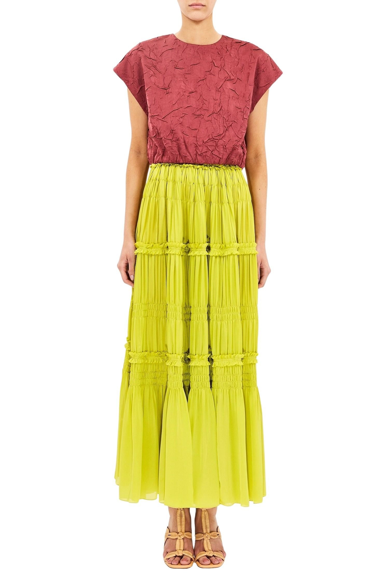 Virginie Silk Skirt